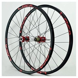 HYLH Spares 26 Inch MTB Bike Wheelset, Double Wall Cycling Wheels Disc Brake Quick Release Racing Bike Wheel 24 Hole 8 / 9 / 10 / 11 Speed