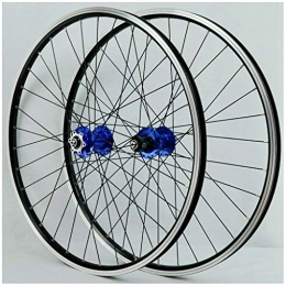 VPPV Spares 26 Inch MTB Bike Wheelset, V Brake Double Wall Aluminum Alloy Disc Brake Bicycle Hybrid Wheels Support 7 / 8 / 9 / 10 Speed