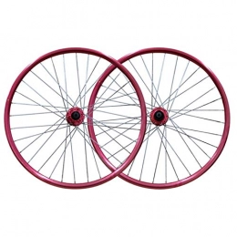 CHICTI Spares 26 Inch Wheel Mountain Bike Front And Rear Bicycle Double Wall Alloy Rim Disc Brake 7 8 9 Speed 2 Palin Bearing Hub Quick Release 32H (Color : D)