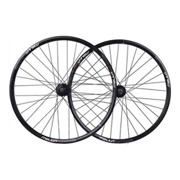 CHICTI Spares 26 Inch Wheel Mountain Bike Front And Rear Bicycle Double Wall Alloy Rim Tires 1.35-2.35" Disc Brake 7-10 Speed Quick Release 32H (Color : Blue)