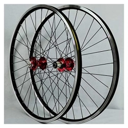 NEZIAN Mountain Bike Wheel 26 Inch Wheel Mountain Bike Front And Rear Wheel Disc / V Brake Quick Release Alloy Rim Front 2 Rear 4 Palin 7-11Speed QR (Color : A)