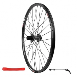 Coool Mountain Bike Wheel 26 Inches 135mm Disc brake Rear Wheel Mountain Bike Ball Hub Double Layer Rim (Color : Black)