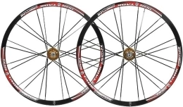 InLiMa Spares 26 "Mountain Bike Wheel Set Disc Brake Wheel Set 24H Bicycle Rim Quick Release Hub, Suitable For 7 / 18 / 9 / 10 Speed (Color : Black Gold, Size : 26'')