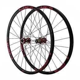 OMDHATU Spares 26"mountain Bike Wheelset Disc Brake Rims Sealed Bearing Hubs Support 8-12 Speed Cassette Thru Axle Wheel Set Front 15 * 100mm Rear 12 * 142mm (Color : A)