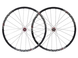 SHBH Mountain Bike Wheel 26" Mountain Bike Wheelset MTB Rim Bicycle Quick Release Disc Brake Wheels 1958g QR 24H Straight Pull Hub for 7 / 8 / 9 / 10 Speed Cassette (Color : Red, Size : 26 inch)