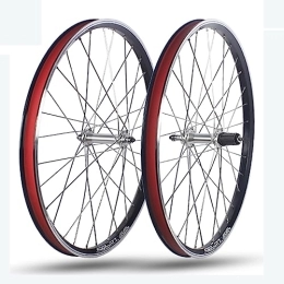 OMDHATU Spares 26" Mountain bike wheelset wheelset V-brake rims Ball bearing hubs Support 8-10 speed cassette QR Wheel Set Front 100mm Rear 135mm (Color : Silver)
