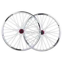 AWJ Spares 26" MTB Cycling Wheels, 32 Hole Double Layer Alloy Rim Front Rear Bike Wheelset V / disc Brake 7 8 9 10 11 Speed Wheel