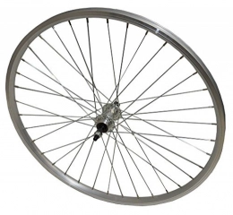 WHS Mountain Bike Wheel 26" REAR Alloy DOUBLE WALL Rim MTB Bike Bolted Wheel Screw On SILVER