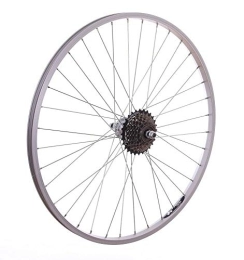 Baldwins Spares 26" REAR Alloy Mountain Bike / Cycle Wheel + 7 Speed SHIMANO Freewheel