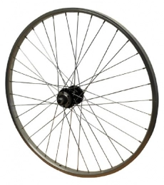 Trinity B2B Mountain Bike Wheel 26" REAR Bolted ScrewOn Quando Black 6 Bolt Disc Hub and Silver Rim Wheel