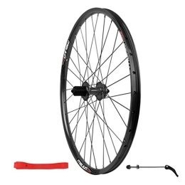 SJHFG Spares 26" Rear Wheel, Aluminum Alloy Disc Brake Mountain Bike Single Wheel Double Wall Rim 7 / 8 / 9 / 10 Speed Flywheel (Color : Black)