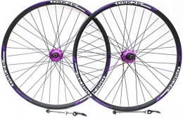TKM / QUANDO / RDK / REDNECK Mountain Bike Wheel 26" Wheel Mountain Bike PURPLE HUBS and decals DISC BRAKE ONLY Wheels, 7, 8, 9, 10 SPEED CASSETTE TYPE, REDNECK XC double wall DISC ONLY rims (26" FRONT + REAR)