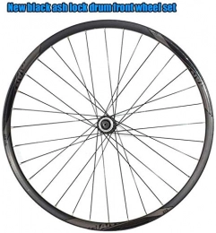 LIMQ Spares 27.5 Inch Front Mountain Bike Wheel New Black Ash Lock Drum Front Wheel Set Mountain Bike Wheel