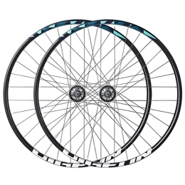 SHBH Mountain Bike Wheel 27.5'' MTB Wheelset Disc Brake Mountain Bike Wheelset Bicycle Rim Quick Release Front Rear Wheels 32H Hub for 7 / 8 / 9 / 10 Speed Cassette 2800g (Color : Green, Size : 27.5'')
