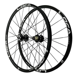 SJHFG Mountain Bike Wheel 27.5in Bike Wheelset, Double Wall MTB Rim Front Wheel 24 Hole Mountain Bike Quick Release 8 / 9 / 10 / 11 / 12 Speed (Color : Black, Size : 27.5inch)