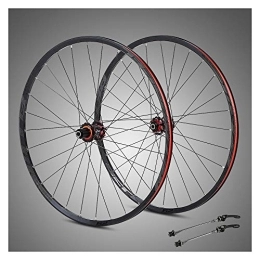 CHUDAN Spares 29 Inch Bicycle Wheelset Ultralight Carbon Fiber Hub Front Rear Wheel Double Walled Disc Brake MTB Wheel with Reflective Sign Fast Release Four Palin Compatible 8 9 10 11 Speed 28H, 27.5in