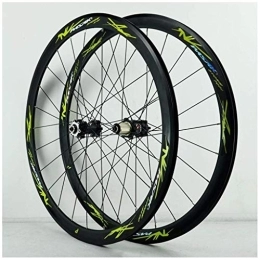 HYLH Spares 29 Inch MTB Bike Wheelset, Double Wall V-Brake 700C Racing Bicycle 40MM Cycling Wheels Disc Brake 24 Hole 7 / 8 / 9 / 10 / 11 Speed