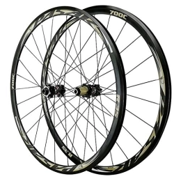 HCZS Mountain Bike Wheel 700C Bicycle Wheelset, 29'' Double Wall MTB Rim Disc Brake V Brake 7 / 8 / 9 / 10 / 11 / 12 Speed Flywheel Road Bike Wheel Set