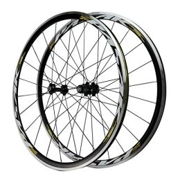 ITOSUI Mountain Bike Wheel 700C Bike Wheelset, Road Wheel Aluminum Alloy For Bearing Bicycle Wheel 7 / 8 / 9 / 10 / 11 Speed C Brake V Brake Mountain Bike Outdoor (Color : Yellow)