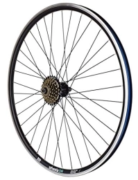 wheelsON Spares 700c Mountain Bike Hybrid Rear Wheel + 6 Speed Freewheel Quick Release Black 36 Spokes