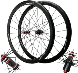HAENJA Spares 700C Road Bicycle Wheels, Magnesium Alloy V Brake / C Brake Hybrid Power / mountain Carbon Fiber Wheels, Easy To Disassemble Wheelsets