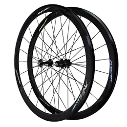 HYLH Spares 700C Road Racing MTB Bike Wheelset, Double Wall V-Brake 40mm Bicycle Cycling Wheels 24 Hole for 8 / 9 / 10 / 11 / 12 Speed