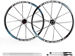 AIFCX Spares AIFCX 26 Inch Bike Wheelset, MTB Cycling Wheels 27.5 Inch Mountain Bike Disc Brake Wheel Set Quick Release 5 Palin Bearing 8 9 10 Speed ​​100mm, B-27.5inch