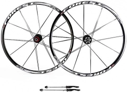 AIFCX Spares AIFCX ZNND Mountain Bike Wheels, 26inch Double Wall MTB Rim Quick Release V-Brake Bicycle Wheelset Hybrid 24 Hole Disc 8 9 10 Speed, B-27.5inch