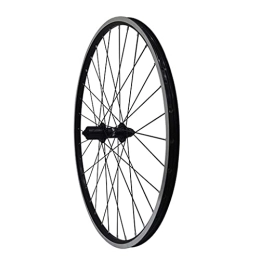 AINUO Mat Mountain Bike Wheel AINUO Bicycle Wheel Set Black Bike Wheel 26" MTB Double Wall Alloy Rim Tires 1.75-2.1" V- Brake 7-11 Speed Sealed Hub Quick Release 32H (Color : Rear)