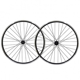 AINUO Mat Mountain Bike Wheel AINUO Bicycle Wheel Set Black Bike Wheel 26" MTB Double Wall Alloy Rim Tires 1.75-2.1" V- Brake 7-11 Speed Sealed Hub Quick Release 32H (Color : Wheel set)