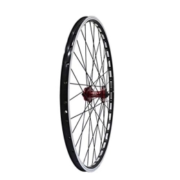 AINUO Mat Spares AINUO Front And Rear Wheel 26" Bike Wheel Set MTB Double Wall Alloy Rim V / Disc Brake 7-11 Speed Sealed Bearings Hub Quick Release 32H 4 Colors (Color : Red hub front)