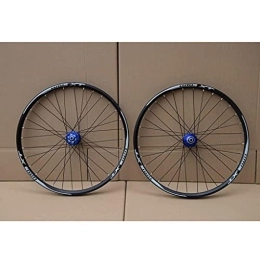 AINUO Mat Spares AINUO MTB Bicycle Wheelset 26 27.5 29 In Mountain Bike Wheel Double Layer Alloy Rim Sealed Bearing 7-11 Speed Cassette Hub Disc Brake 1100g QR (Color : B, Size : 26inch)