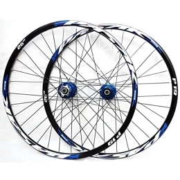 KANGXYSQ Mountain Bike Wheel Aluminum Alloy 26 27.5 29 Inch MTB Bike Wheelset Mountain Bike Wheel Set Quick Release Disc Brakes For 7 8 9 10 11 Speed Rim Height 21mm 32H (Color : Blue, Size : 29.5INCH)