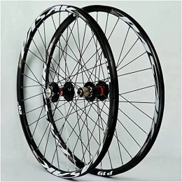 AWJ Spares Aluminum Alloy MTB Front Rear Wheel Double Wall Cassette Quick Release Disc Brake 7 / 8 / 9 / 10 / 11Speed 32H Quick Release Axles Wheel