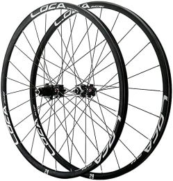 Amdieu Spares Amdieu Wheelset 26 / 27.5 / 29 Inch Mountain Bike Wheelset, Double Wall Ultra-Light Alloy Rim Cassette Disc Brake QR with Straight Pull Hub 12 Speed road Wheel (Color : Black, Size : 27.5inch)