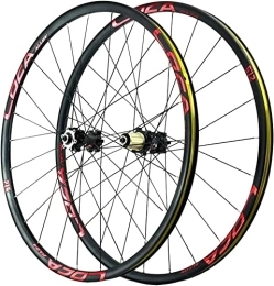 Amdieu Mountain Bike Wheel Amdieu Wheelset 26 27.5 29 Inch MTB Bicycle Wheel, Disc Brake Bike Wheelset 24 Spoke For 7-12 Speed Cassette QR Sealed Bearing Hubs 1850g road Wheel (Color : Red, Size : 27.5inch)