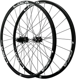 Amdieu Spares Amdieu Wheelset Mountain Bike Wheelset 26 / 27.5 / 29 in, Double Walled MTB Rim Alloy Rim Disc Brake Bicycle Wheels Cassette Hub 24 Holes 7-12 Speed road Wheel (Color : Silver, Size : 26inch)