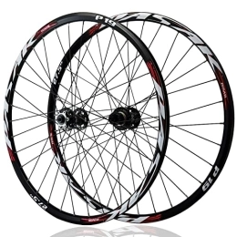 Asiacreate Mountain Bike Wheel Asiacreate 26 / 27.5 / 29 In MTB Wheelset Quick Release Wheel Disc Brake 32H Alu Alloy Rim Mountain Bike Wheels Fit 7 / 8 / 9 / 10 / 11 Speed Cassette (Color : Red, Size : 27.5'')