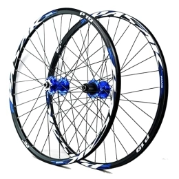 Asiacreate Mountain Bike Wheel Asiacreate 26'' 27.5" 29" MTB Wheelset 32 Holes Bicycle Rim QR / Thru Axle Front Rear Wheels Disc Brake Wheelset Sealed Bearing Hub For 8 9 10 11 12 Speed Cassette (Color : Blue, Size : 27.5in)