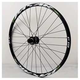 Asiacreate Spares Asiacreate Bicycle Wheel 26 27.5 29 Inch Mountain Bike Rear Wheel 24H Rim Quick Release Disc Brake For Shimano 8-12 Speed Wheel Hubs (Color : Green, Size : 27.5'')