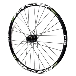 Asiacreate Spares Asiacreate Bicycle Wheel 26 27.5 29'' Mountain Bike Rear Wheel 24 Spokes Rim Quick Release Disc Brake Hubs For 8-12 Speed Cassette (Color : Green, Size : 27.5in)