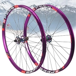 Asiacreate Mountain Bike Wheel Asiacreate Cycle Wheel 26 / 27.5 / 29in Mountain Bike Wheelset QR Sealed Bearing Disc Brake 8 / 9 / 10 / 11 / 12 Speed Cassette MTB Front And Rear Wheel Wheelset (Color : Colorful, Size : 29'')