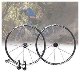 Asiacreate Mountain Bike Wheel Asiacreate Mountain Bike Wheel 26 / 27.5" Quick Release Rim Sealed Bearing Disc Brake Double Layer MTB Wheelset For 8-11 Speed (Color : Black, Size : 27.5'')