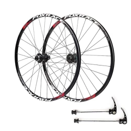 Asiacreate Spares Asiacreate Mountain Bike Wheelset 26 / 27.5'' Disc Brake Wheels QR Rims Sealed Bearing Carbon Fiber Hub 7 8 9 10 11 Speed Cassette Bicycle Wheel (Color : Black, Size : 27.5'')