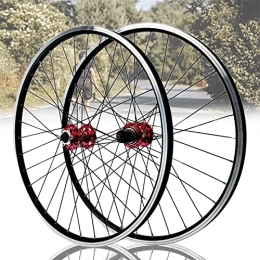 Asiacreate Mountain Bike Wheel Asiacreate MTB Wheelset 26 / 27.5 / 29 Inch Bicycle Wheel Disc / Rim Brake Quick Release Wheel Double-Layer Aluminum Alloy Rim Fit 8 9 10 11 12 Speed Cassette (Color : Red, Size : 27.5in)
