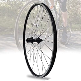Asiacreate Spares Asiacreate Quick Release Bike Wheelset 26'' Mountain Bicycle Front Rear Wheel Set V Brake Wheel 32-Hole Hub Fit 7 8 9 10 Speed Cassette (Color : Rear wheel, Size : 26inch)