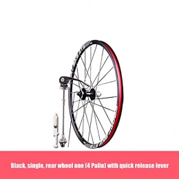 ASUD Mountain Bike Wheel ASUD 26 inch Silver Rear Mountain Bike Wheel Quick release disc brake 144 rings STO4-DK7075