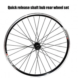 ASUD Mountain Bike Wheel ASUD 26 inch Silver Rim Rear Wheel Quick release drum rear wheel set V brake mountain wheel set