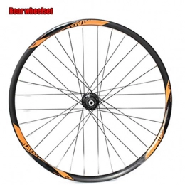 ASUD Spares ASUD 27.5 inch Rear Mountain Bike Wheel - Palin Orange Standard Rear Wheel Set ATX bicycle wheel disc brake rim