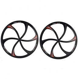 ASUD Spares ASUD Bicycle wheel set, 26 inch Bicycle thickened magnesium alloy integrated wheel set, C